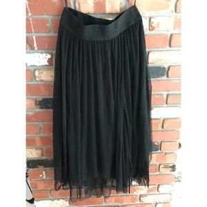 Free People lace mesh skirt